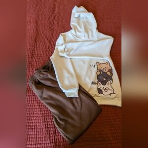 Shein sweatpants and hoodie size US 11-12Y.